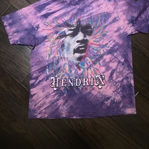 CollectableJimmy Hendricks 1990 Vintage Hanes Purple and Pink Tie-Dye T-Shirt